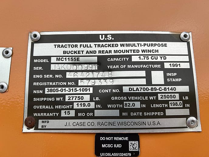 Case: MC1155E Tracked Loader - Gallery image 34