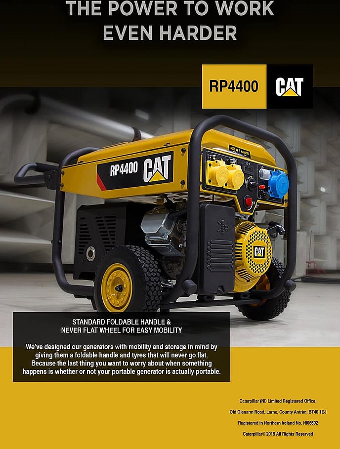 Caterpillar RP4400 4kVA Portable Generator - Gallery image 14