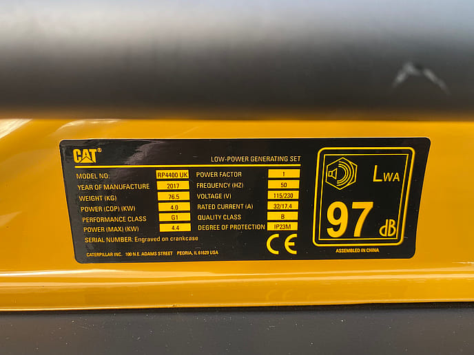Caterpillar RP4400 4kVA Portable Generator - Gallery image 11
