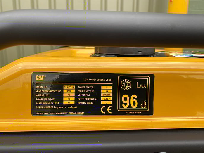 Caterpillar RP3100 2.8kVA Portable Generator - Gallery image 11