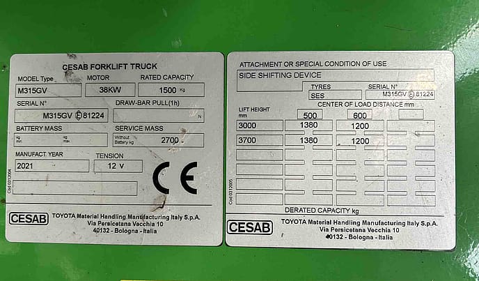 Cesab M315GV : LPG Forklift Truck - Gallery image 16