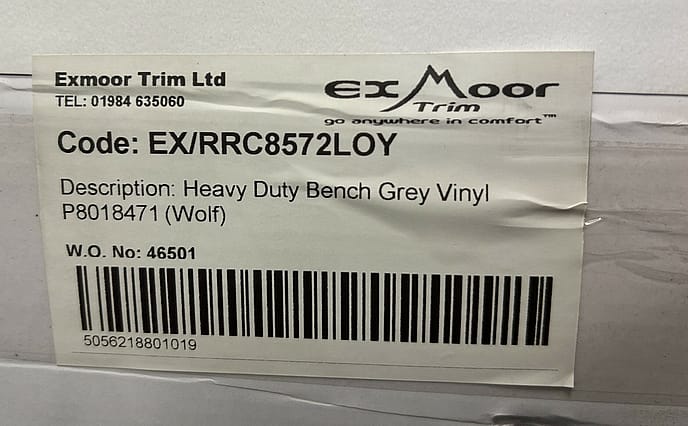 Exmoor Trim Land Rover Wolf: Heavy Duty Bench Seat - Gallery image 14
