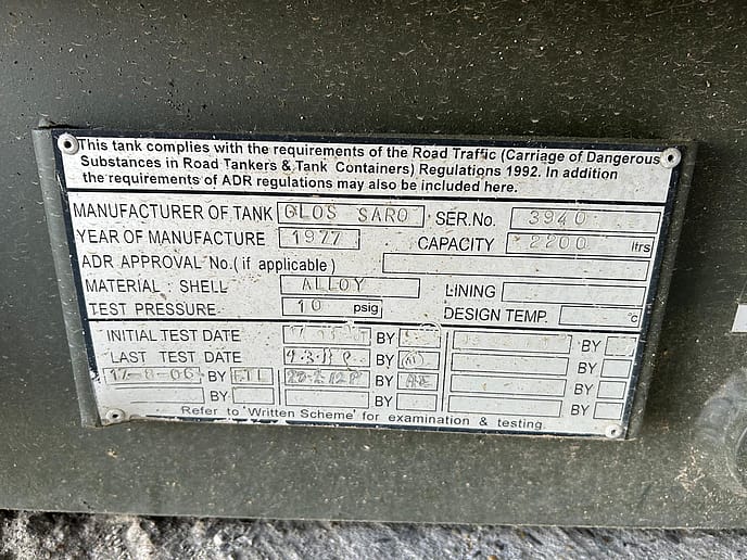 Gloster Saro 2200lt UBRE Fuel Tank - Gallery image 23