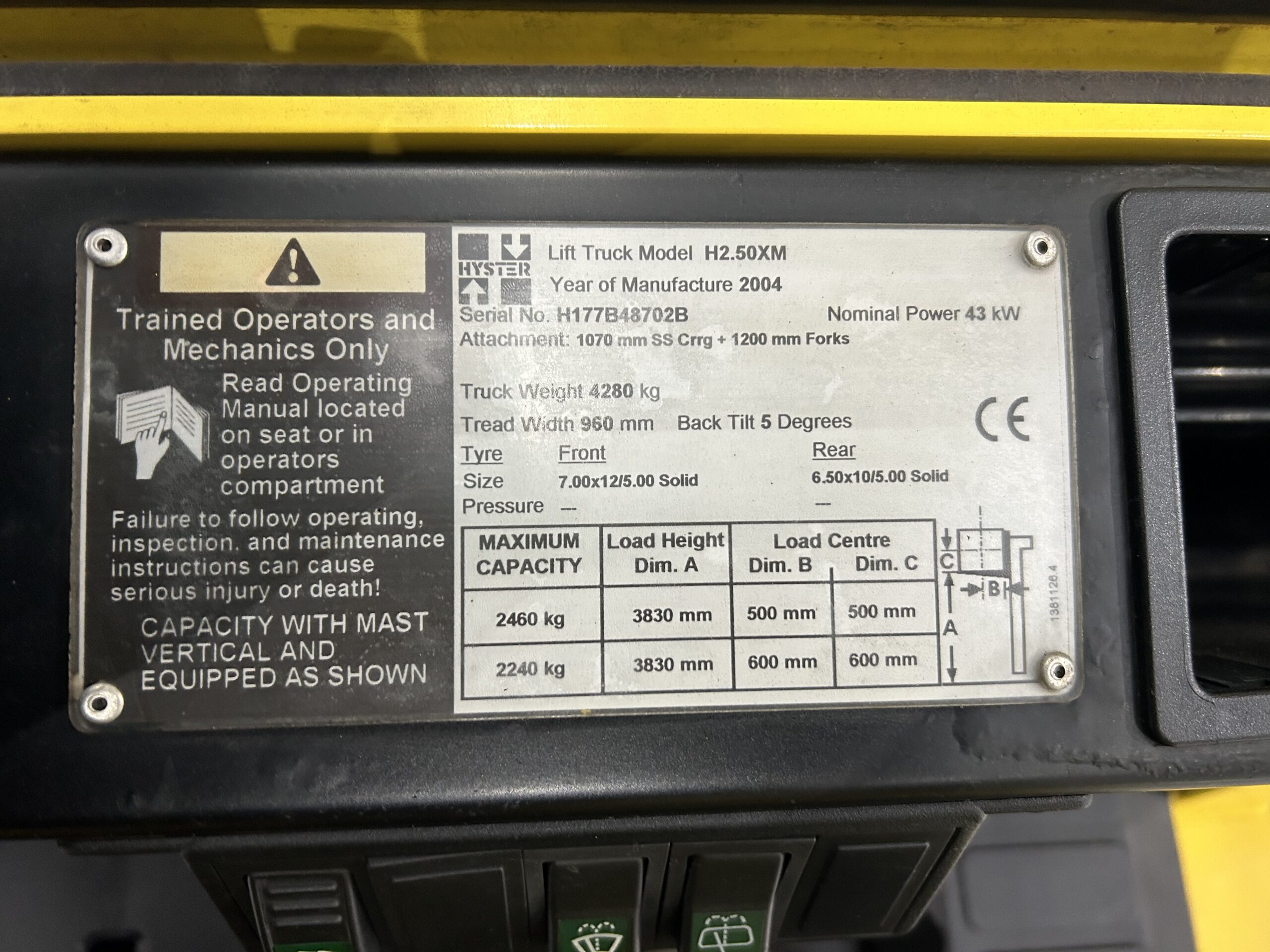 Hyster H2.50 XM : Diesel Forklift Truck - Gallery image 17